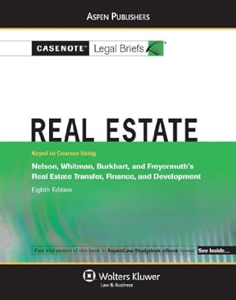 real estate nelson whitman burkhart and freyermuth 8e PDF