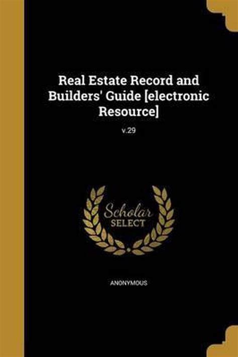 real estate record and builders guide Epub