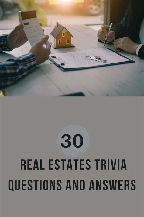 real estate trivia questions and answers Epub