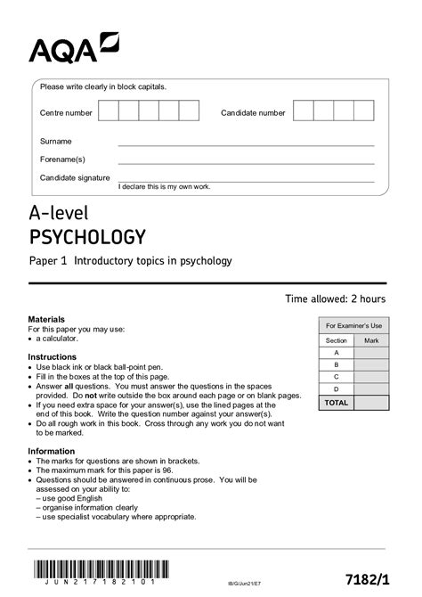 real exam paper may 2014 aqa psychology Epub