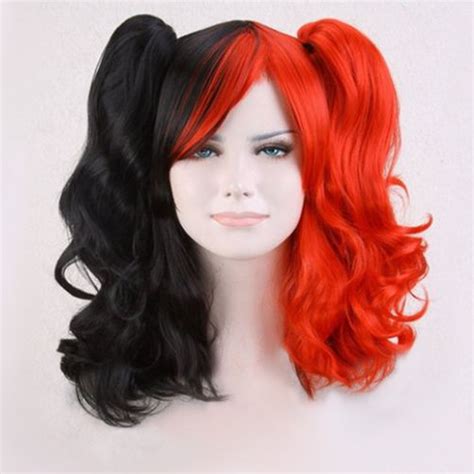 real hair Harley Quinn wig