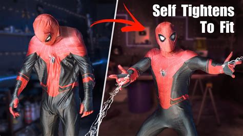 real spider man self tightening suit