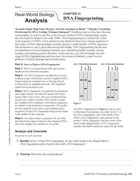 real world biology analysis answer sheet Doc