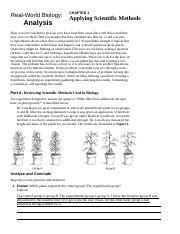 real world biology analysis answer sheet Doc