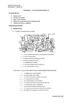 realidades 2 chapter 1a test Reader