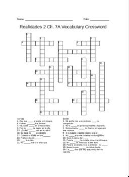 realidades crossword answers Ebook Kindle Editon