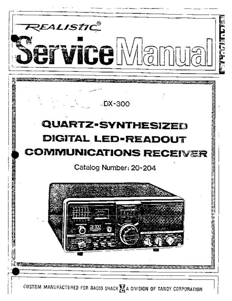 realistic dx 300 user guide Doc