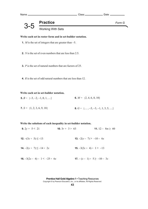 reasoning with equations and inequalities answer key PDF