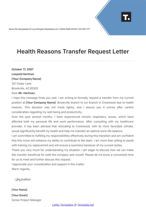 reasons for a transfer