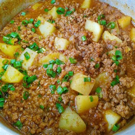 receita carne moida com batata