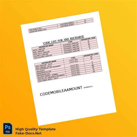 recharge codes idea pdf Reader