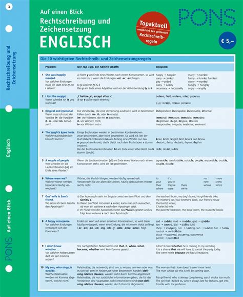 rechtschreibung zeichensetzung einen blick englisch PDF