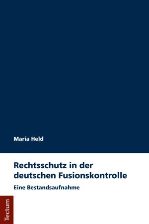 rechtsschutz deutschen fusionskontrolle eine bestandsaufnahme ebook Epub