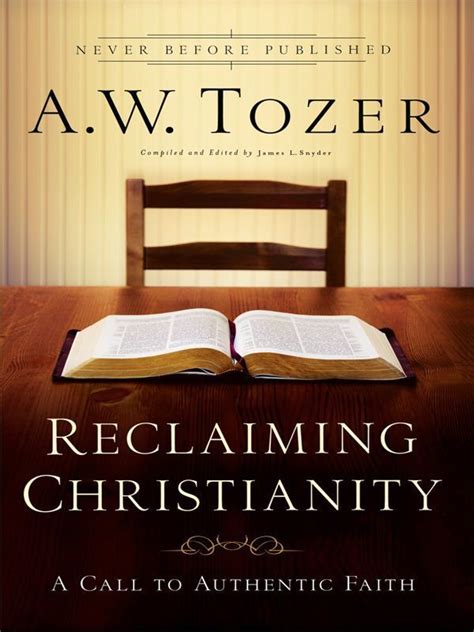 reclaiming christianity a call to authentic faith Epub