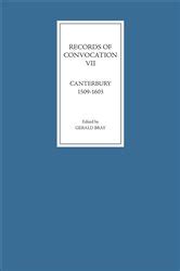 records of convocation vii canterbury 1509 1603 v 7 PDF