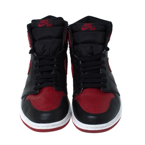 red and black nike high tops