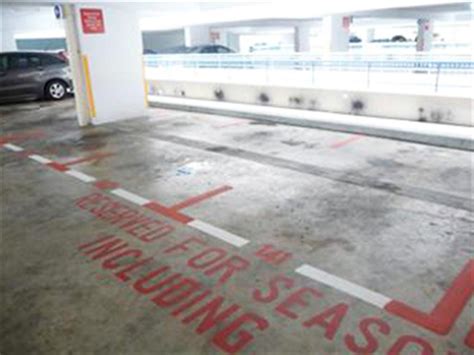 red and white parking lots singapore