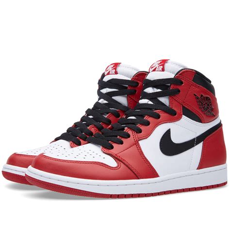 red black and white jordan 1