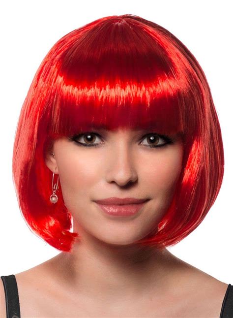 red brown bob wig