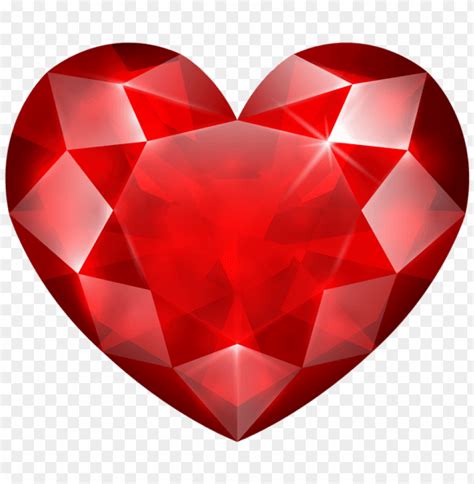 red crystal heart