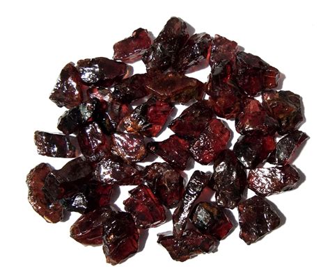 red garnet stone