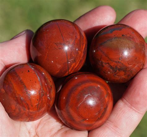 red jasper sphere