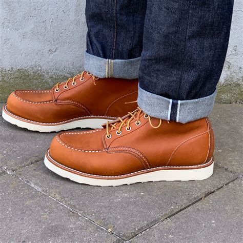 red wing shoes moc toe