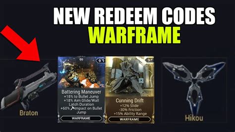 redeem code warframe