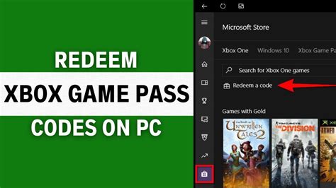 redeem xbox gamepass code pc