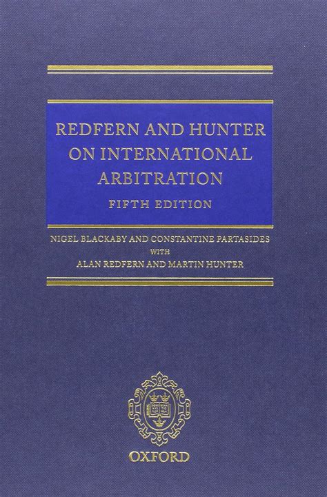 redfern and hunter on international arbitration Epub