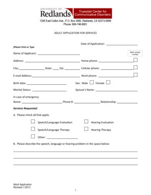 redlands university application