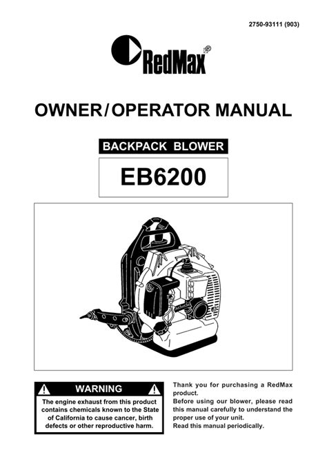 redmax eb6200 manual guide pdf Reader