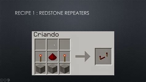 redstone recipes