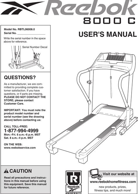 reebok 2000s user guide Epub