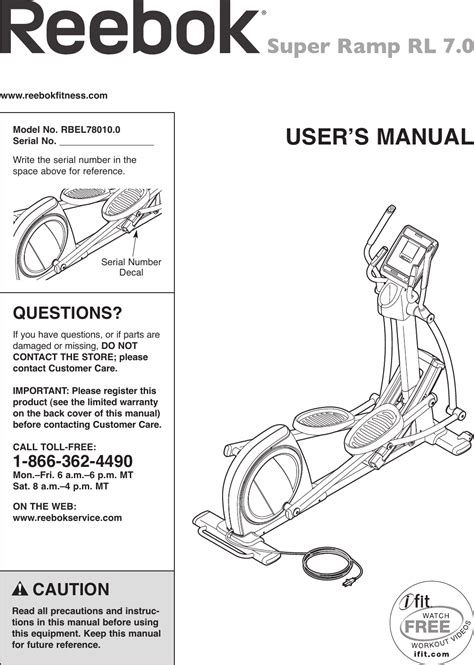 reebok rbel68083 user guide Epub