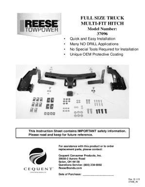 reese hitch application guide Doc