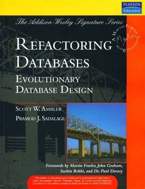 refactoring databases evolutionary database design Epub