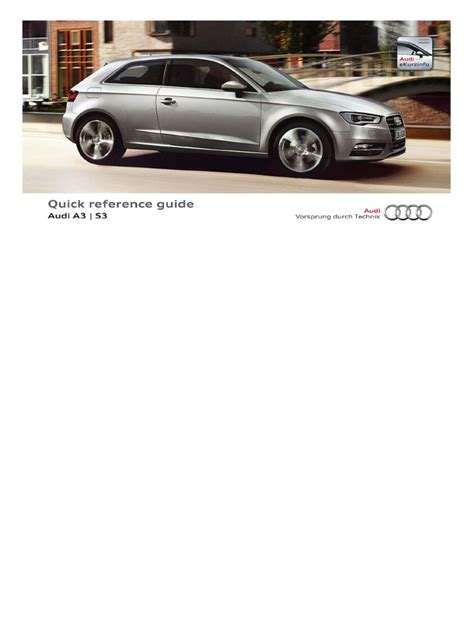 reference guide audi a3 PDF