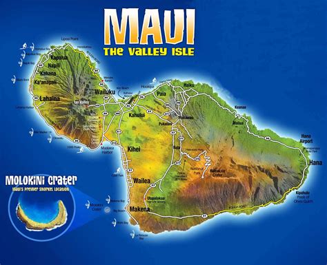 reference maps of the islands of hawaii map of maui the valley isle Kindle Editon