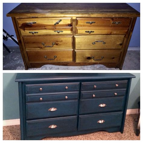 refinished dresser