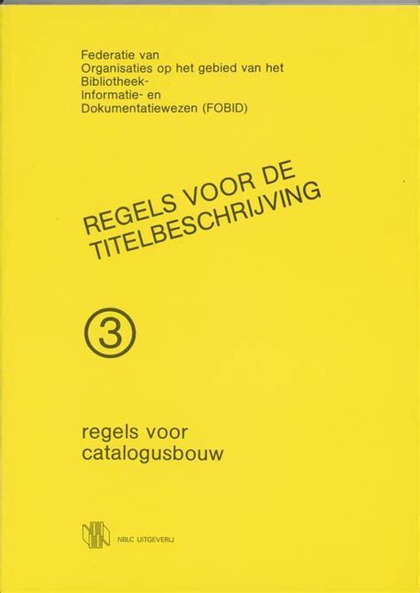 regels voor de titelbeschrijving PDF