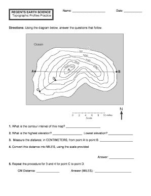 regents earth science topographic profiles practice answer key pdf Doc