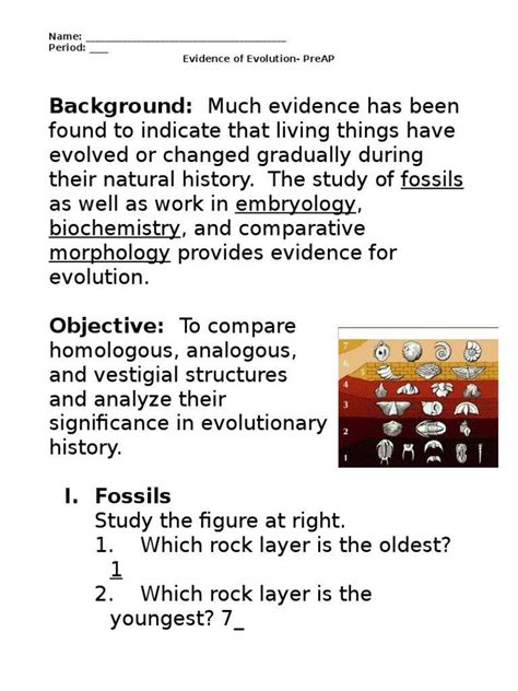 regents review topic 5 evolution answer key Doc