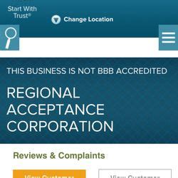 regional acceptance corp phone number