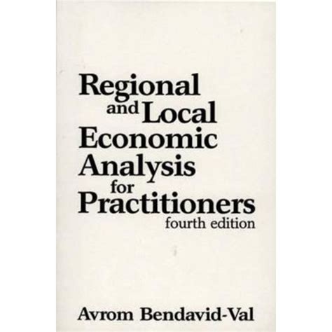 regional and local economic analysis for practitioners 4th edition Epub