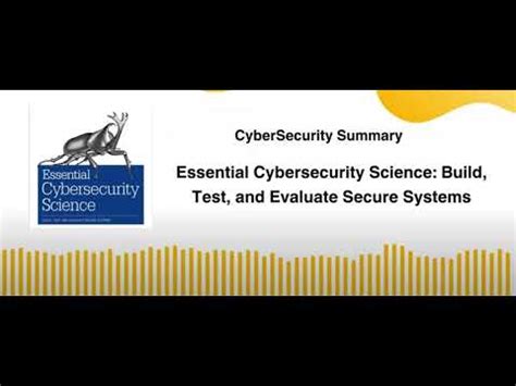 register essential cybersecurity science evaluate systems Epub