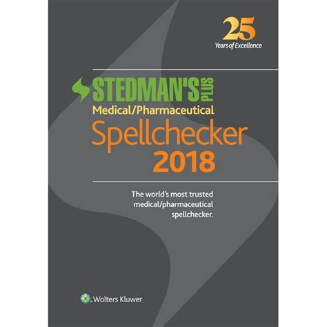 register stedmans medical pharmaceutical spellchecker standard Reader
