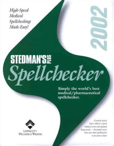 register stedmans medical pharmaceutical spellchecker standard Reader