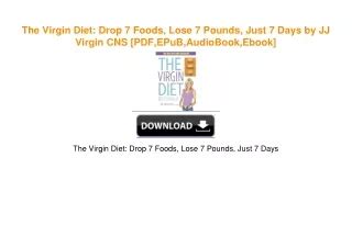 register virgin diet drop foods pounds Doc