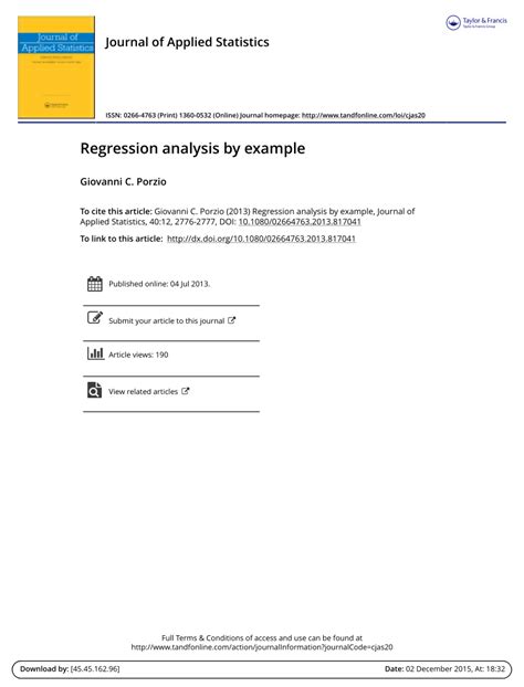 regression analysis by example solutions manual Kindle Editon